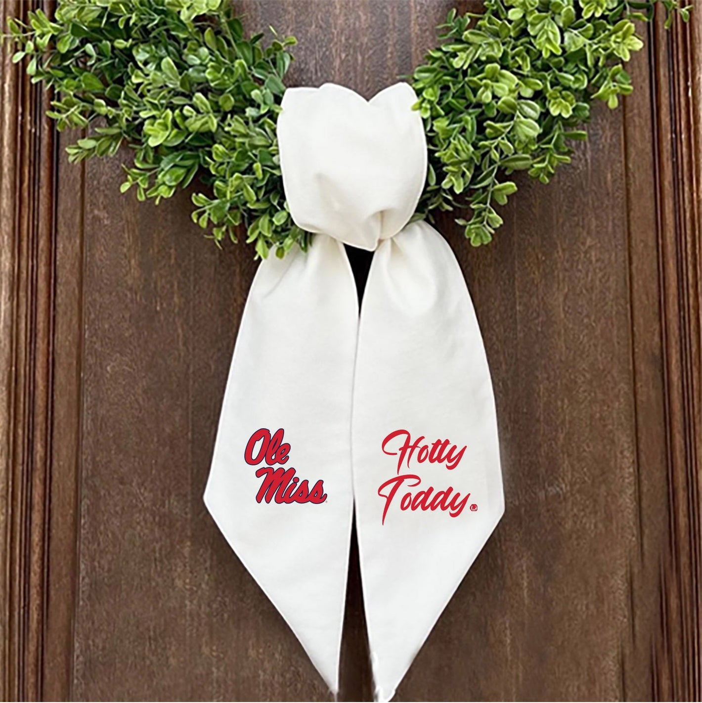 Ole Miss Printed Logo Wreath Sash