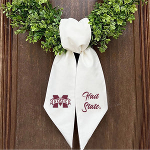 MS State Printed Logo Wreath Sash