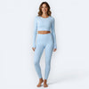 Mercifully Made Crop - Sky Blue