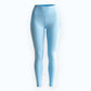 Mercifully Made high-waist sky blue leggings by Katie Beth Activewear, full length view