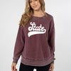 Miss St Campus Pullover - MERLOT