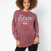 Miss St The Big Shirt - MERLOT