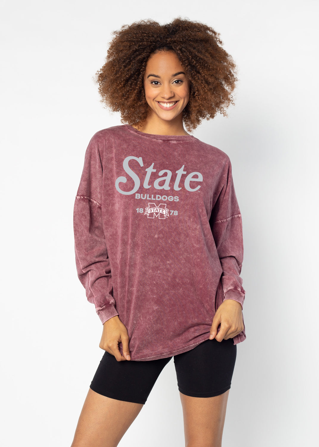 Miss St The Big Shirt - MERLOT