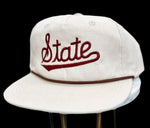 Mississippi State Rope Cap - CREAM