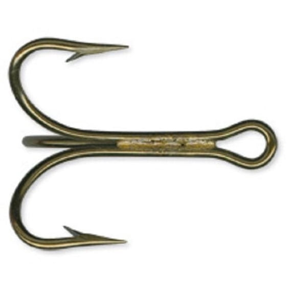 Mustad Classic Treble O'Shaughnessy fishing hook with bronze finish and three sharp points