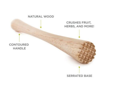 Natural Wood Muddler Smash - WOOD
