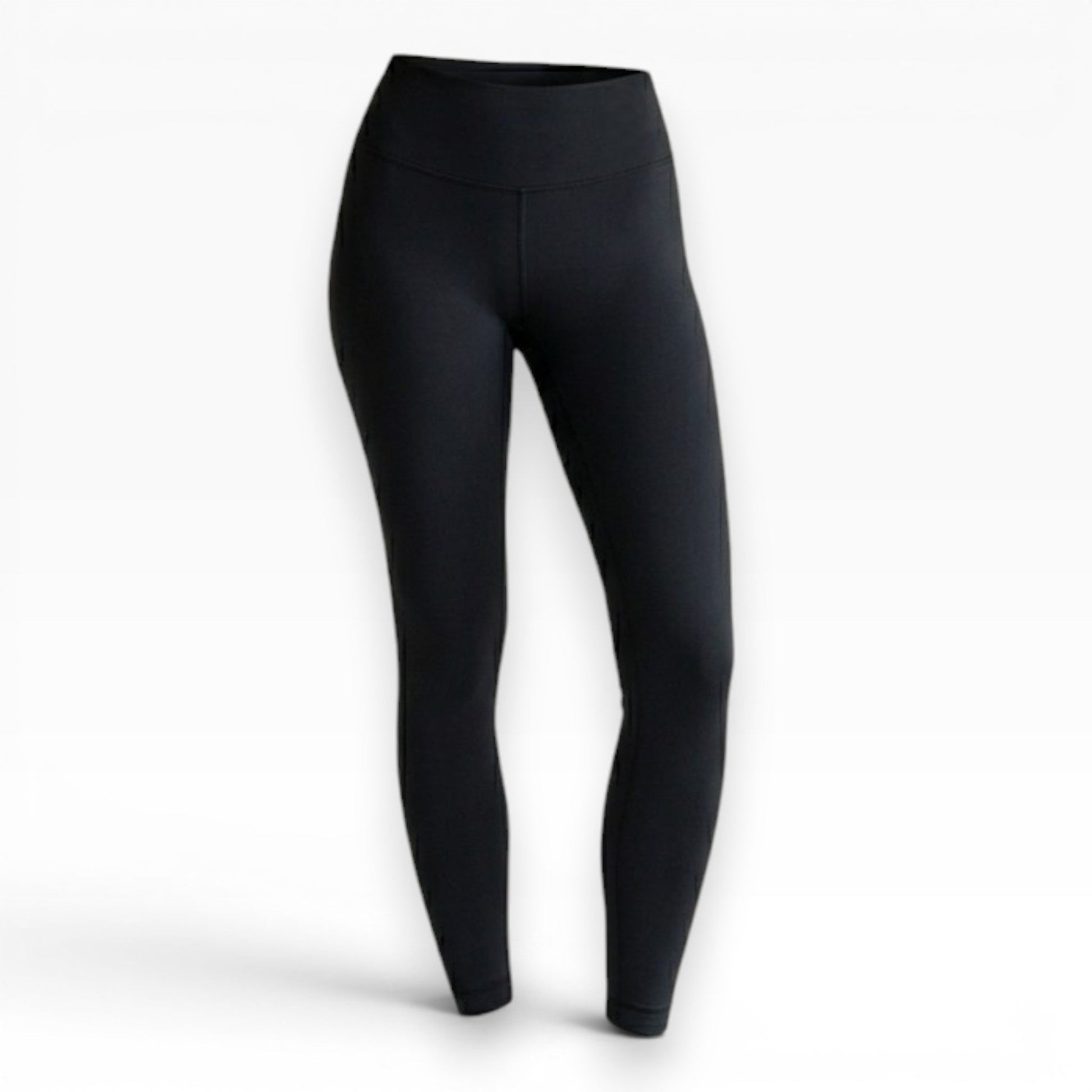 Katie Beth Activewear Mercifully Made high-waist black leggings shown on invisible mannequin