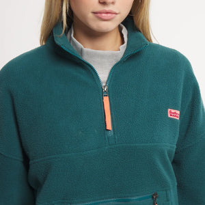 Ashton Marsupial Fleece Pullover-Dark Green