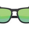 Monarch Sunglasses - Sea Green Mirror Lens - Satin Black Frame