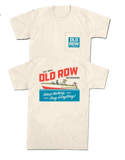 Outdoors Vintage Boat Tee - IVORY