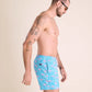 The Great Pink Sharks 5.5" Swim Trunk