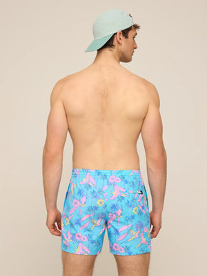 5.5" The Flock Parties Lined Swim Trunk