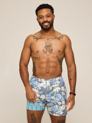 5.5" The Starry Night Stems Swim Trunks