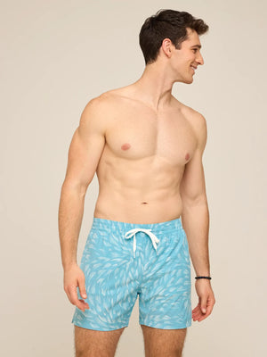 5.5" The Turquoise Tides Swim Trunk