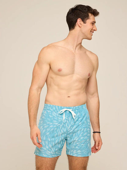 The Turquoise Tides 5.5" Swim Trunk
