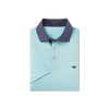 Bermuda Polo - Hampton Stripe - Antigua Blue & White