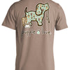 Coffee Pattern Pup Tee - Brown Savana