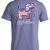 Donut Pattern Pup Tee - Violet