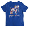 Football Pup Youth Tee - Royal Blue