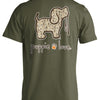 Mallard Pattern Pup Tee - Military Green