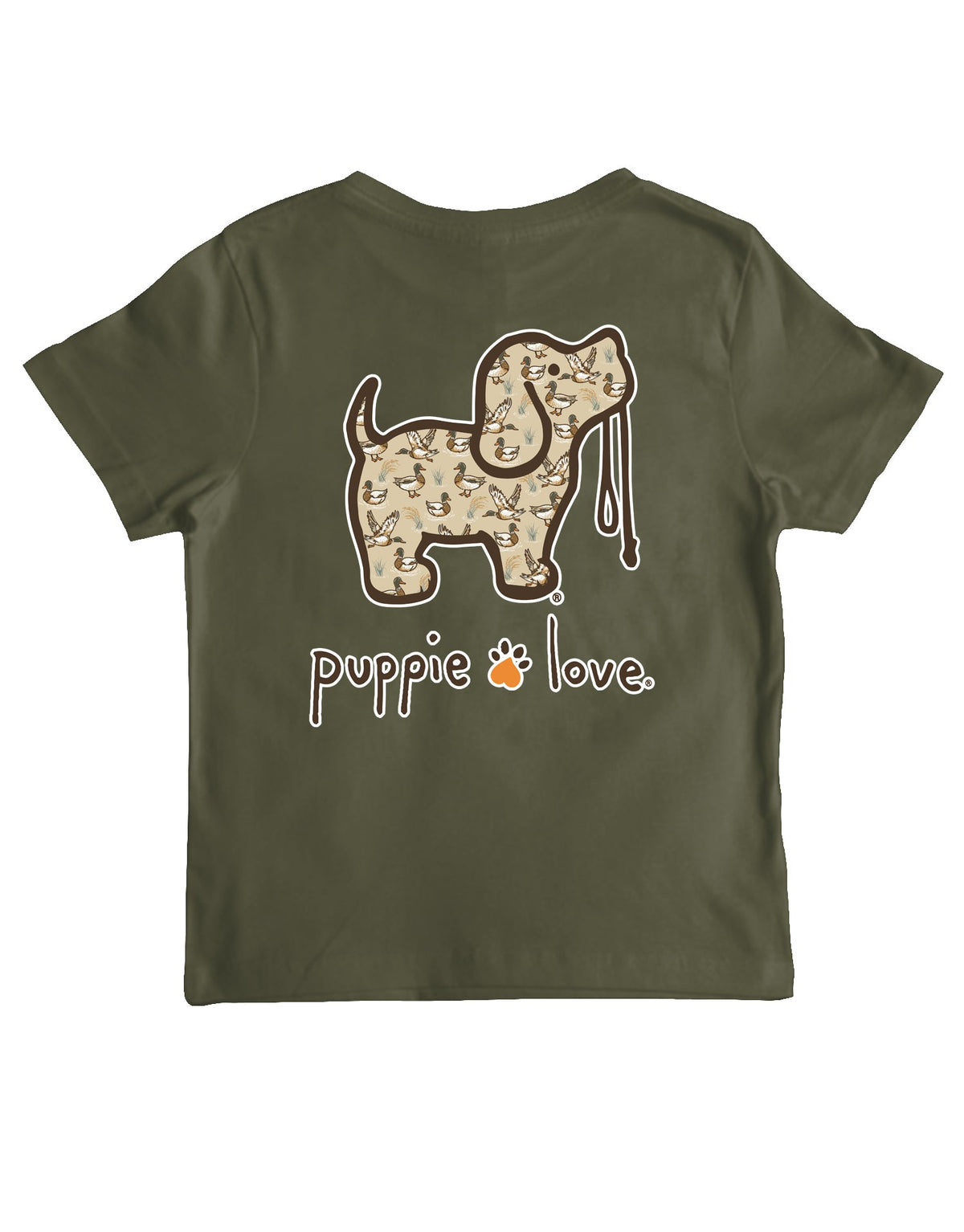Mallard Pattern Pup Youth Tee
