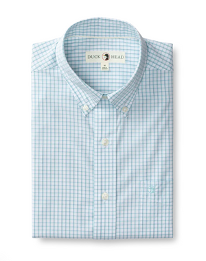 Gaston Plaid Long Sleeve Performance Poplin