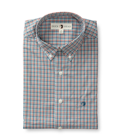 Benton Plaid Poplin Perf Ls
