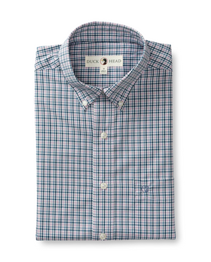 Benton Plaid Poplin Perf Ls