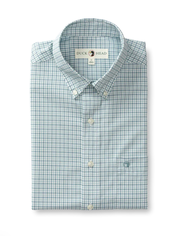 Langley Plaid Poplin Long sleeve performance