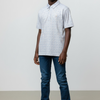Cotton Brothers Hawaiian Print Polo - Oyster/Pink/Cornflower