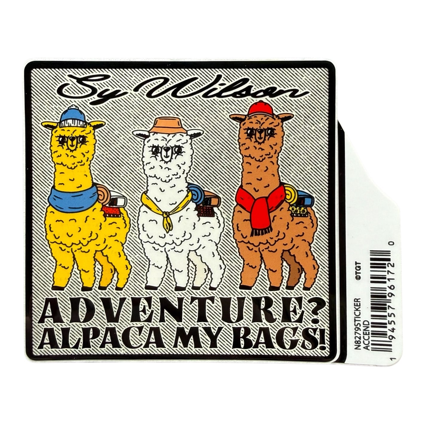 SY Wilson Alpaca My Bags Sticker
