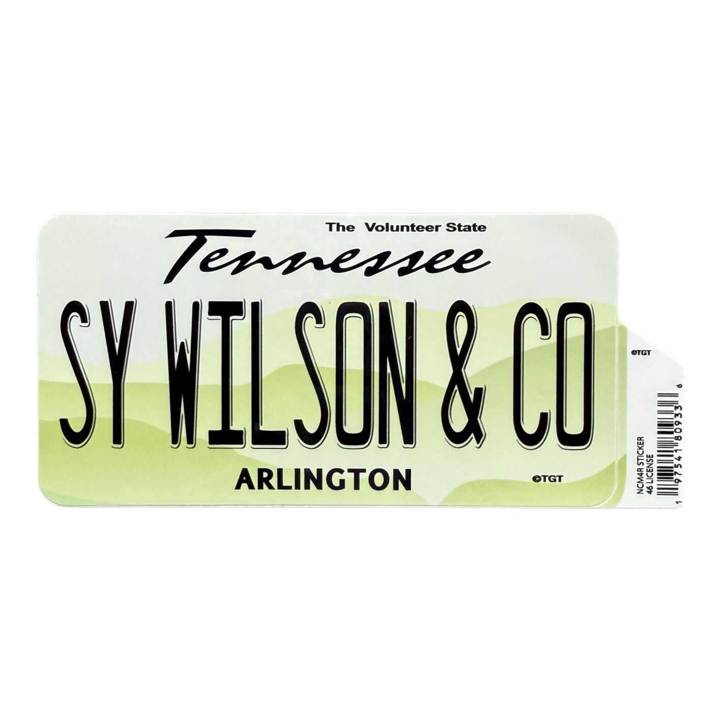TN License Plate Sticker