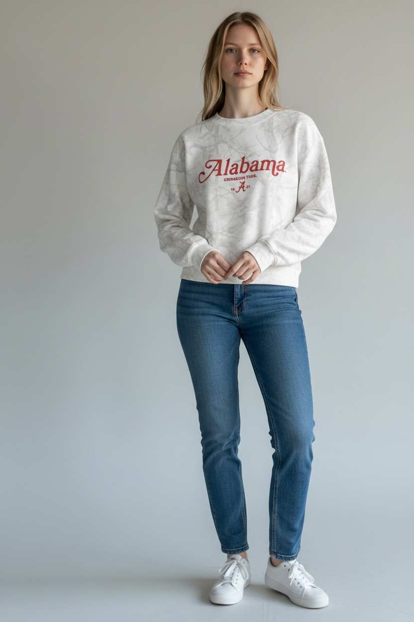 Alabama Hampton Mock Neck Sweatshirt