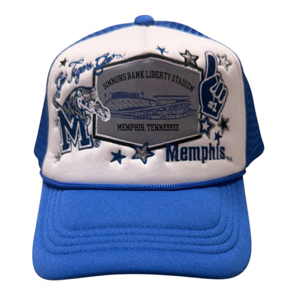 Univ of Memphis Layer Patch Foam Hat