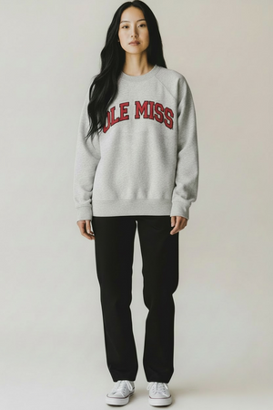 Ole Miss Hampton Mock Neck Sweatshirt
