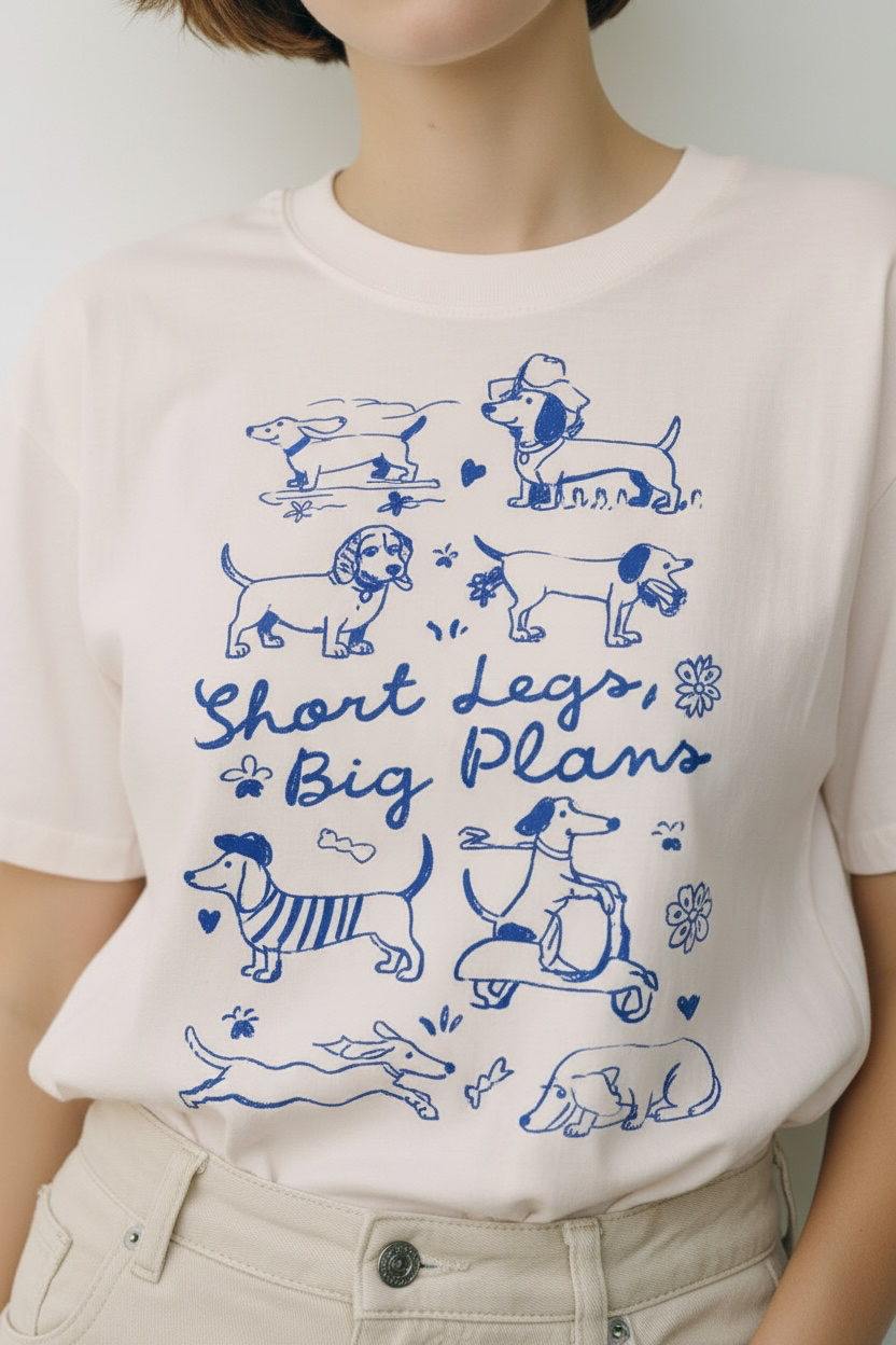 Short Legs Big Plans Tee
