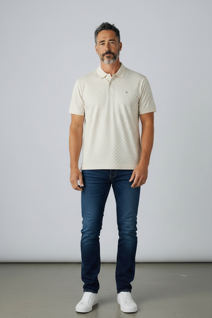 Cotton Brothers Ecru Polo