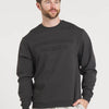 Plateau Embossed Sweatshirt - CHARCOAL