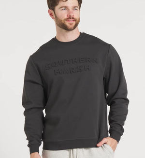 Plateau Embossed Sweatshirt - CHARCOAL