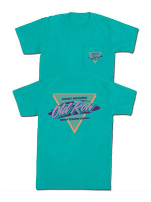 Retro Triangle Tee - SEAFOAM