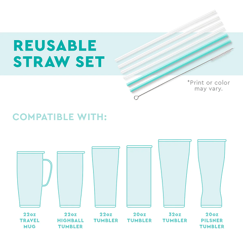 Reusable Straw Set - HOWLIDAY