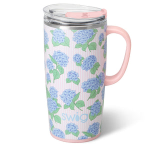Hydrangeas Travel Mug 22 Oz
