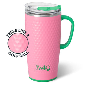 Azalea Gold Ball Travel Mug 22 Oz