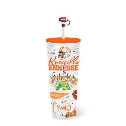 Tailgates in Knoxville 24 Oz Plastic Tumbler