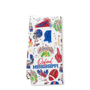 Tailgates in Oxford Tea Towel