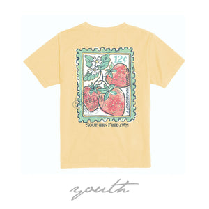 Strawberry Stamp Youth Tee