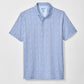 Johnnie-O Prawn Polo in Kona - light blue short sleeve polo with white speckled pattern