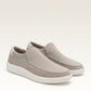 Adyro Sivo slip-on shoes in desert beige with textured knit upper and white sole