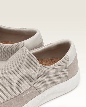 Adyro Sivo slip-on shoes in desert beige with textured mesh upper and cork insoles