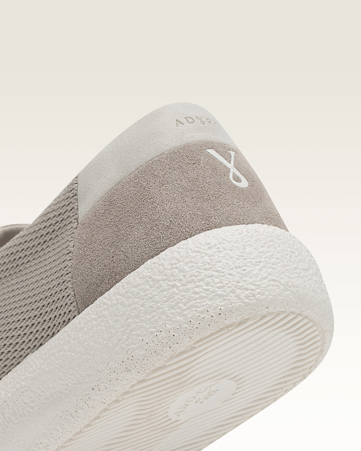 Adyro Sivo shoe in desert beige colorway showing textured upper and white sole detail